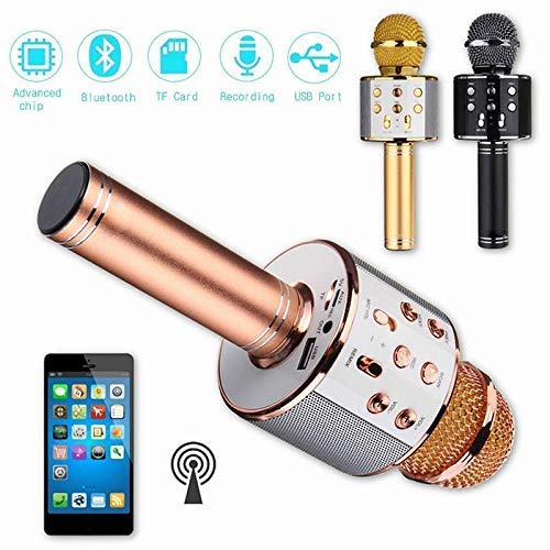 Round Microphone Wireless Bluetooth