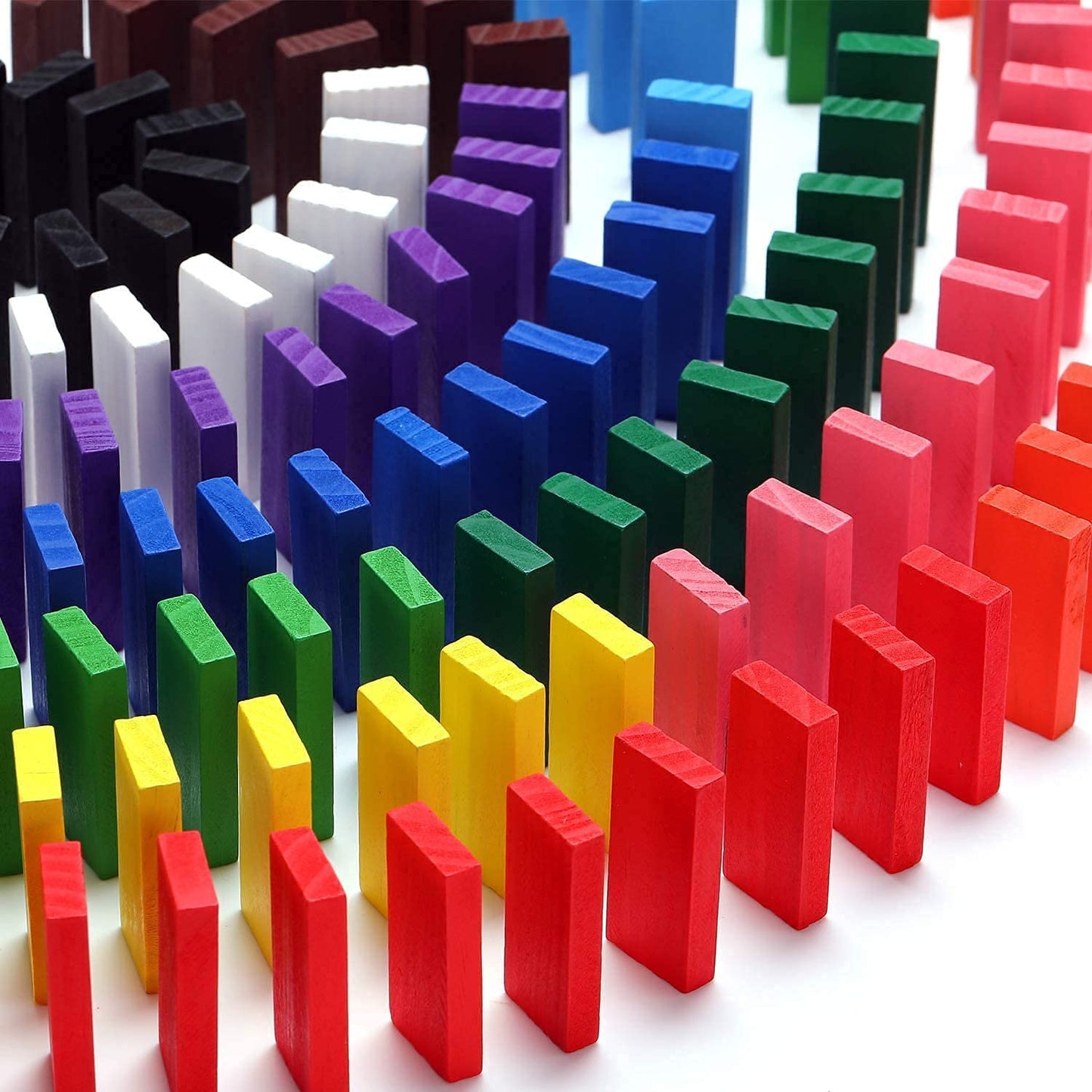 Colorful Wooden Domino Block Set 72 PCS