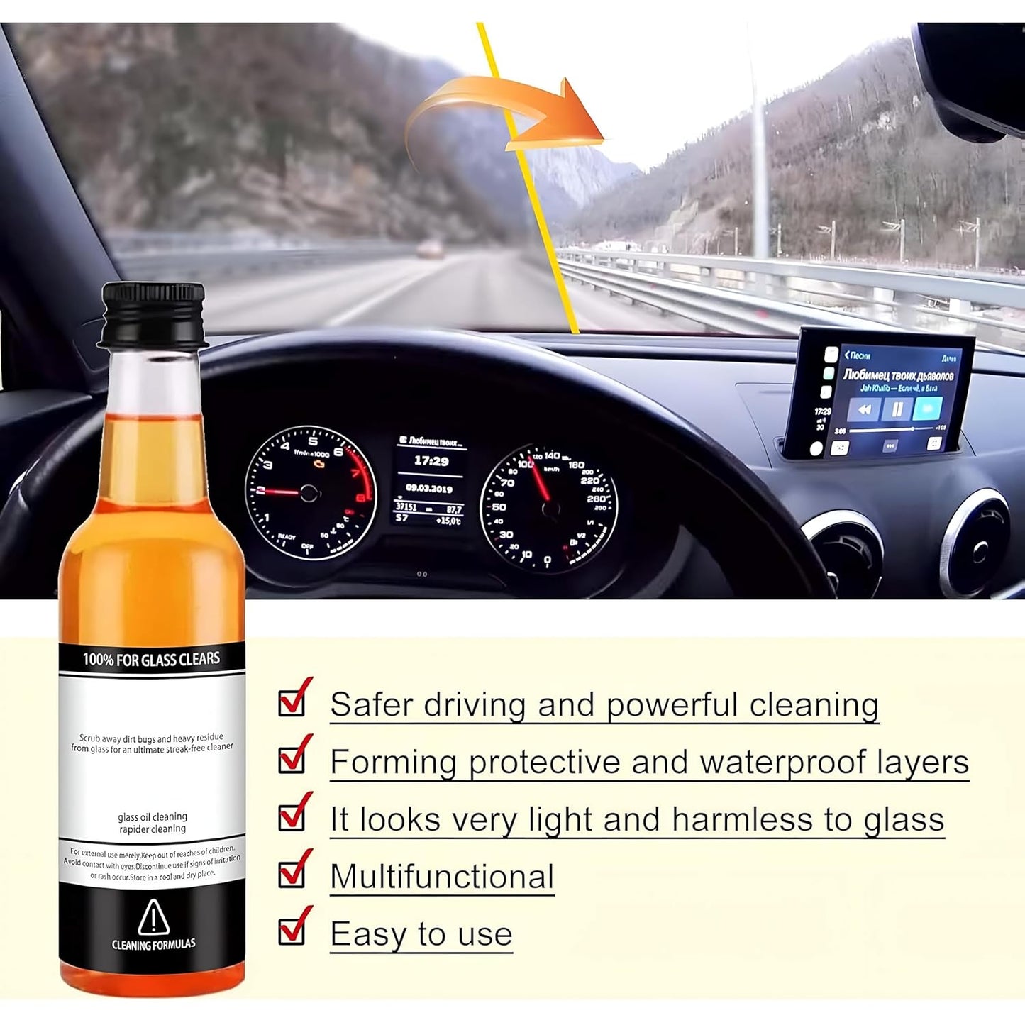 car Glass Oil Cleaner