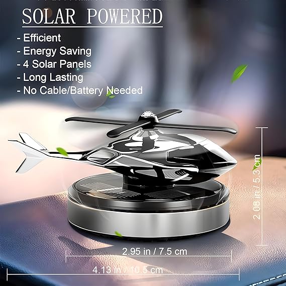HELICOPTER SOLAR CAR FRESHNER
