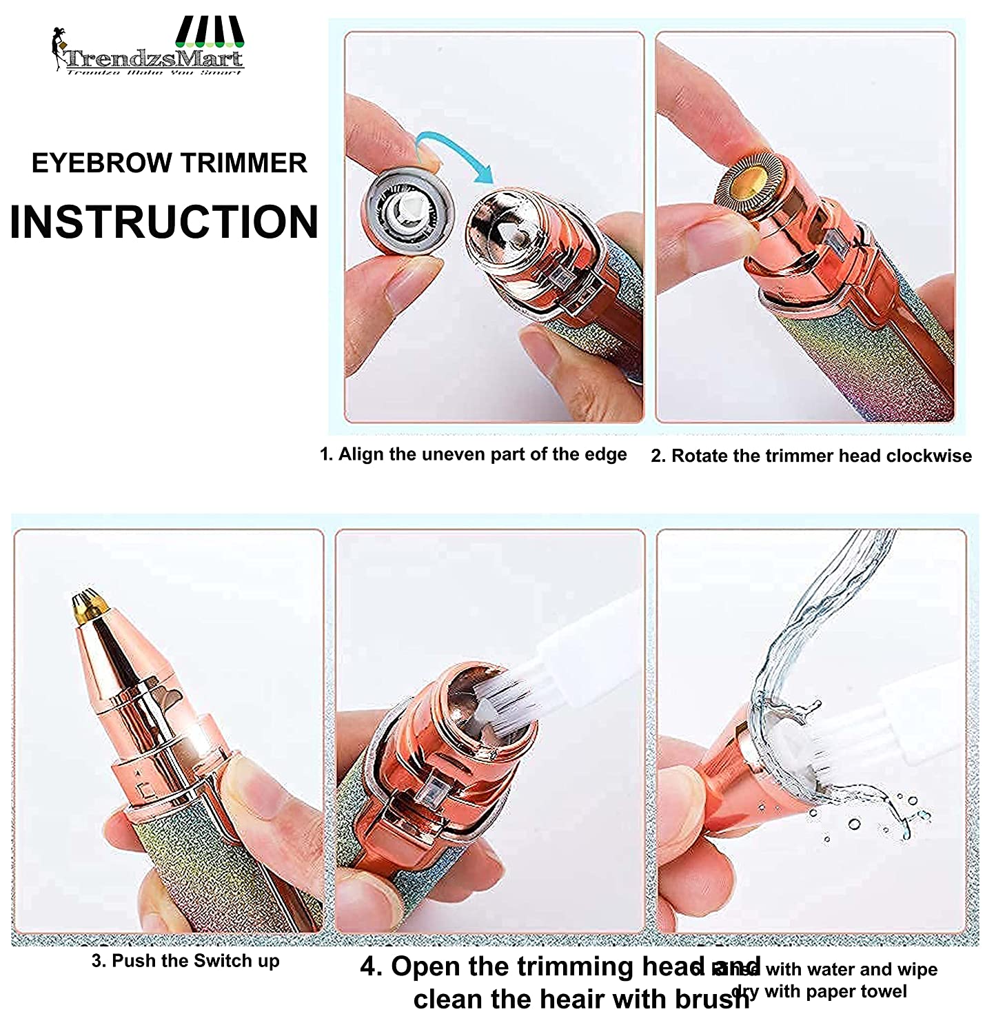 2 IN 1 USB FLAWLESS TRIMMER RAINBOW