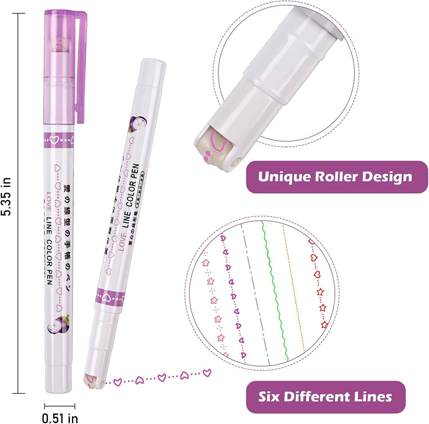 6 IN 1 COLOUR LINER PEN