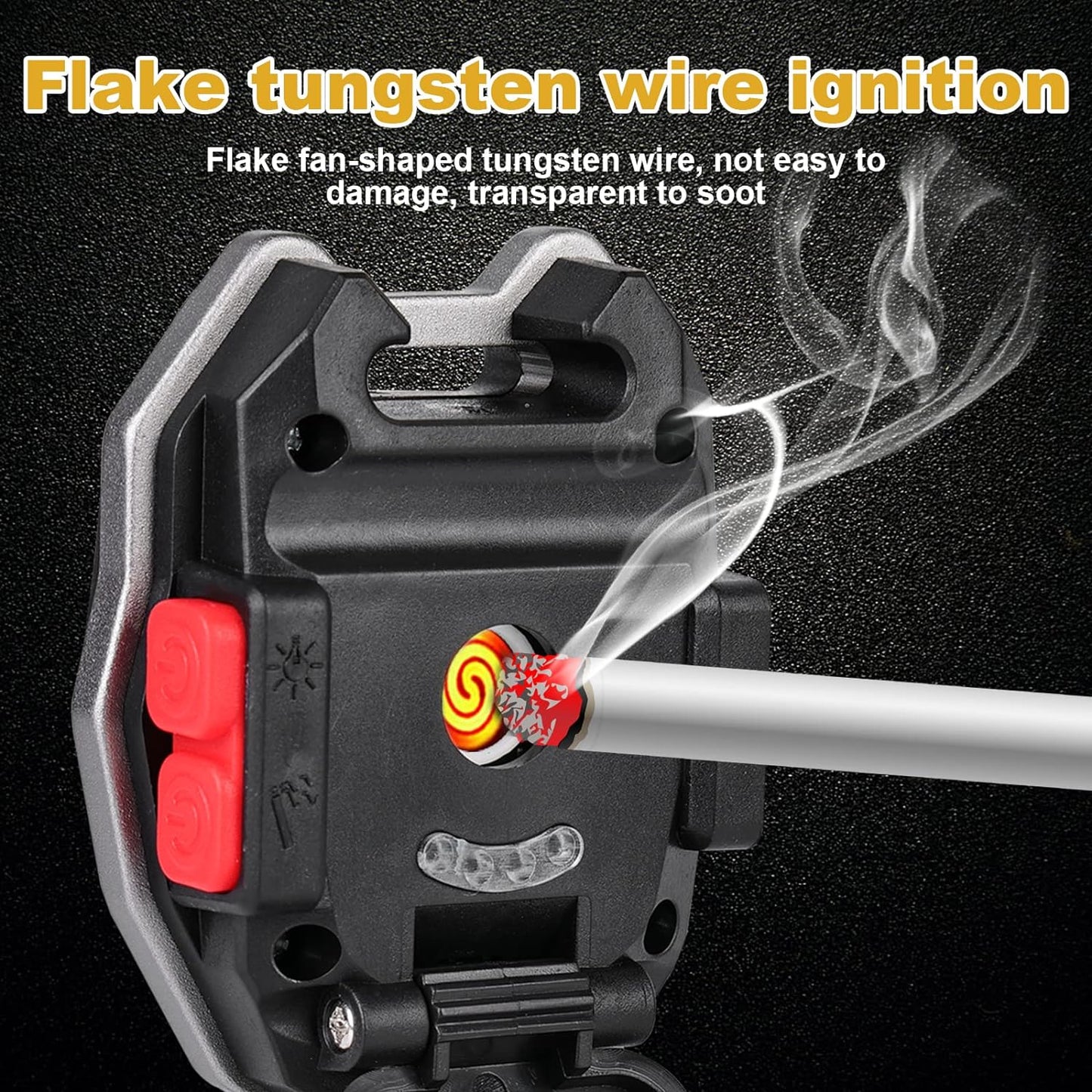 COB Keychain Light With Cigarette Lighter