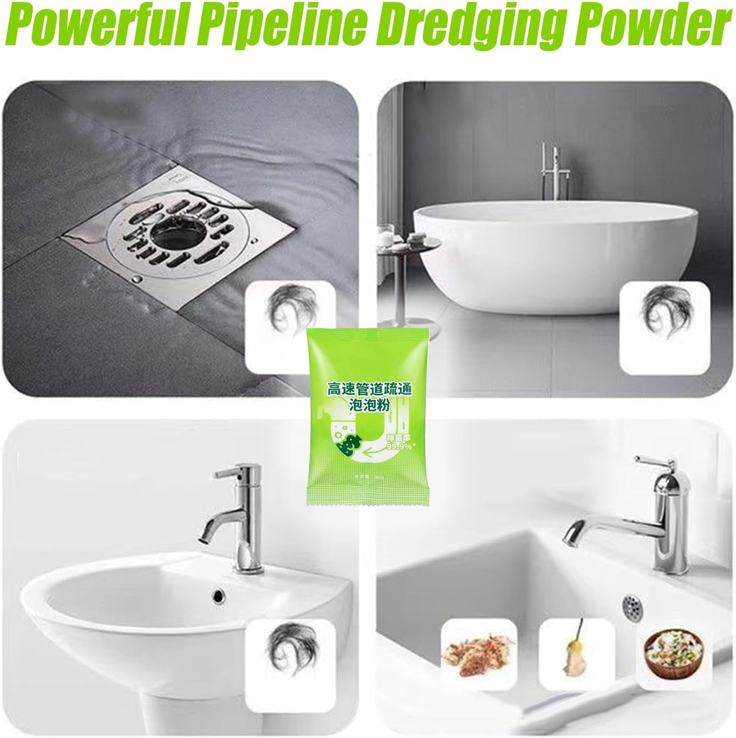 PIPE DRAIN CLEANER POWDER (5 PCS SET )