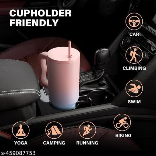 1200 ML HEAVY DUTY TUMBLER WITH STRAW ( CANDY)