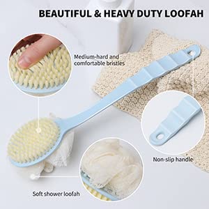 2 IN 1 BODY BRUSH & BACK BRUSH lufa