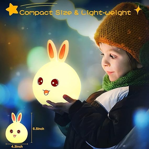 SILICONE RABBIT NIGHT LAMP
