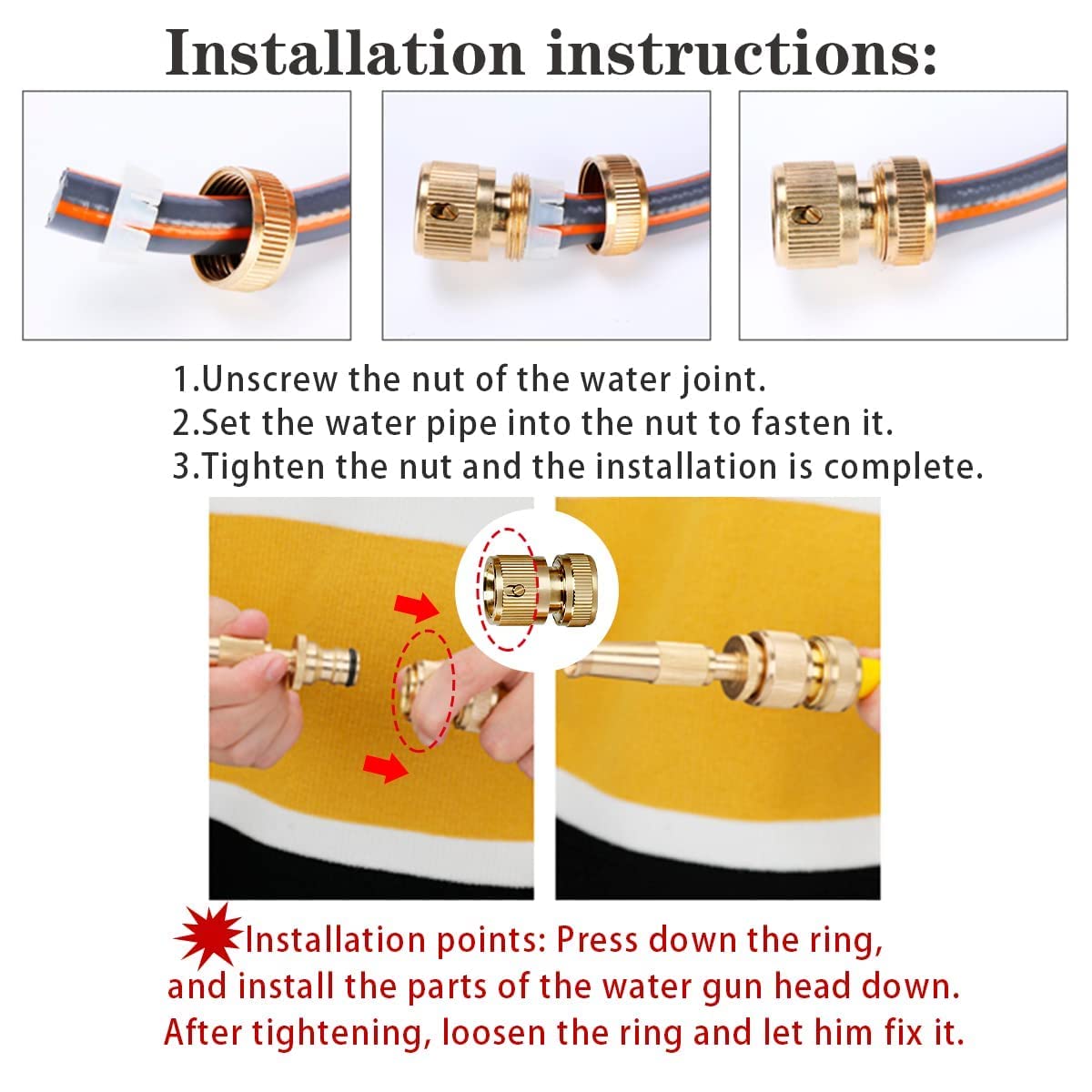 GOLDEN Water Jet Hose Nozzles