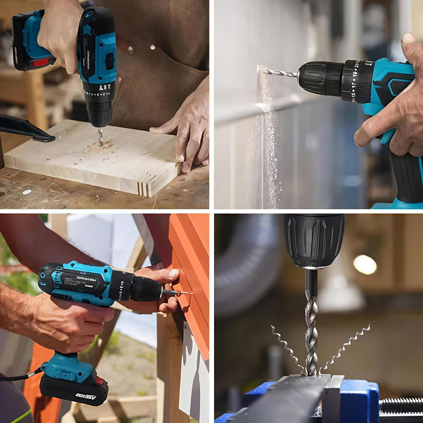 CORDLESS DRILL SET (DOUBLE BATTERY)