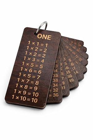 Wooden Multiplication Flash Card