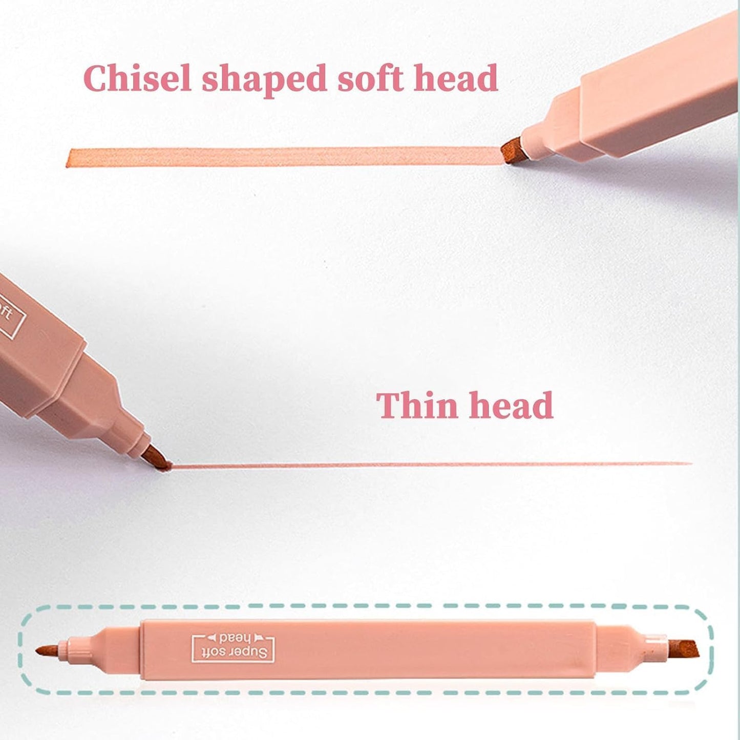 12Pcs Aesthetic Cute Highlighters