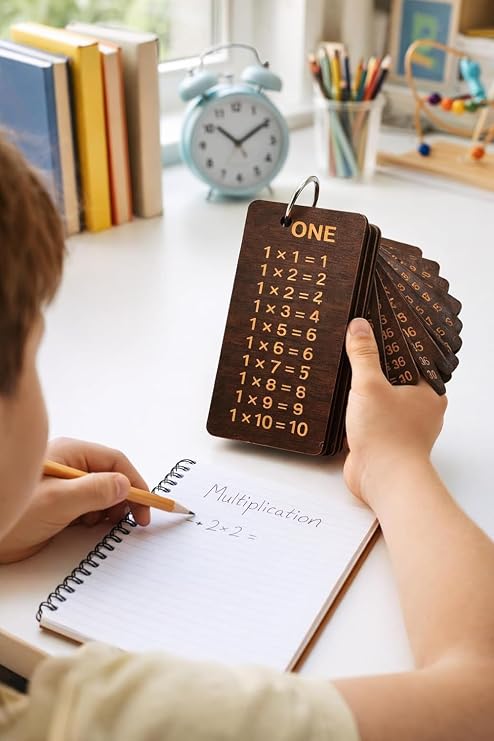 Wooden Multiplication Flash Card