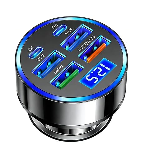 6 In 1 Car Charger