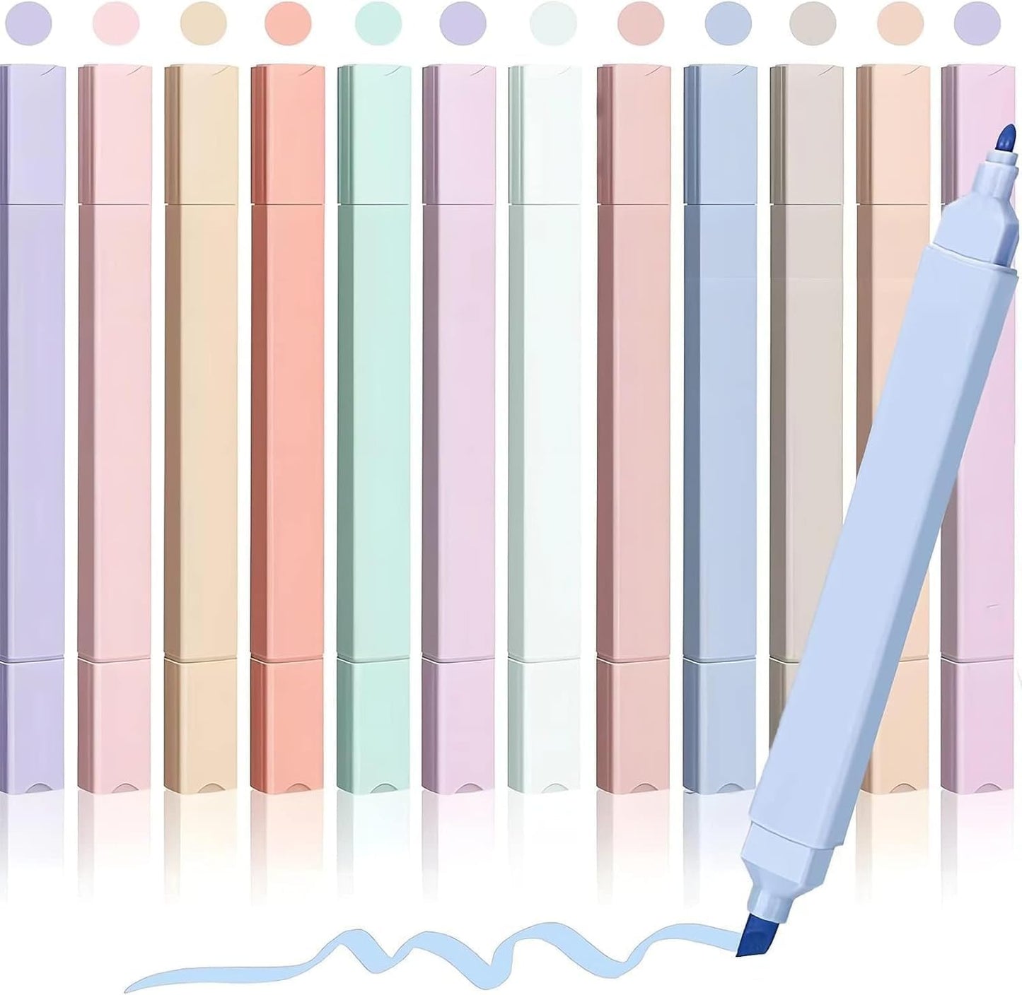 12Pcs Aesthetic Cute Highlighters