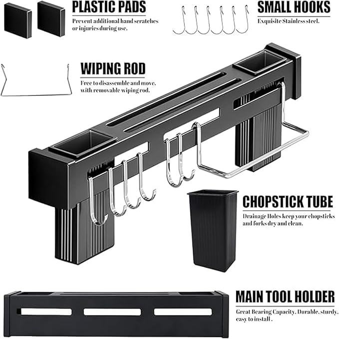 Kitchen Shelf Wall Mount Knife Holder