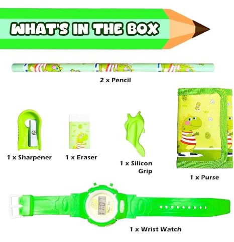 Cute Stationery Gift Set With Wrist Watch