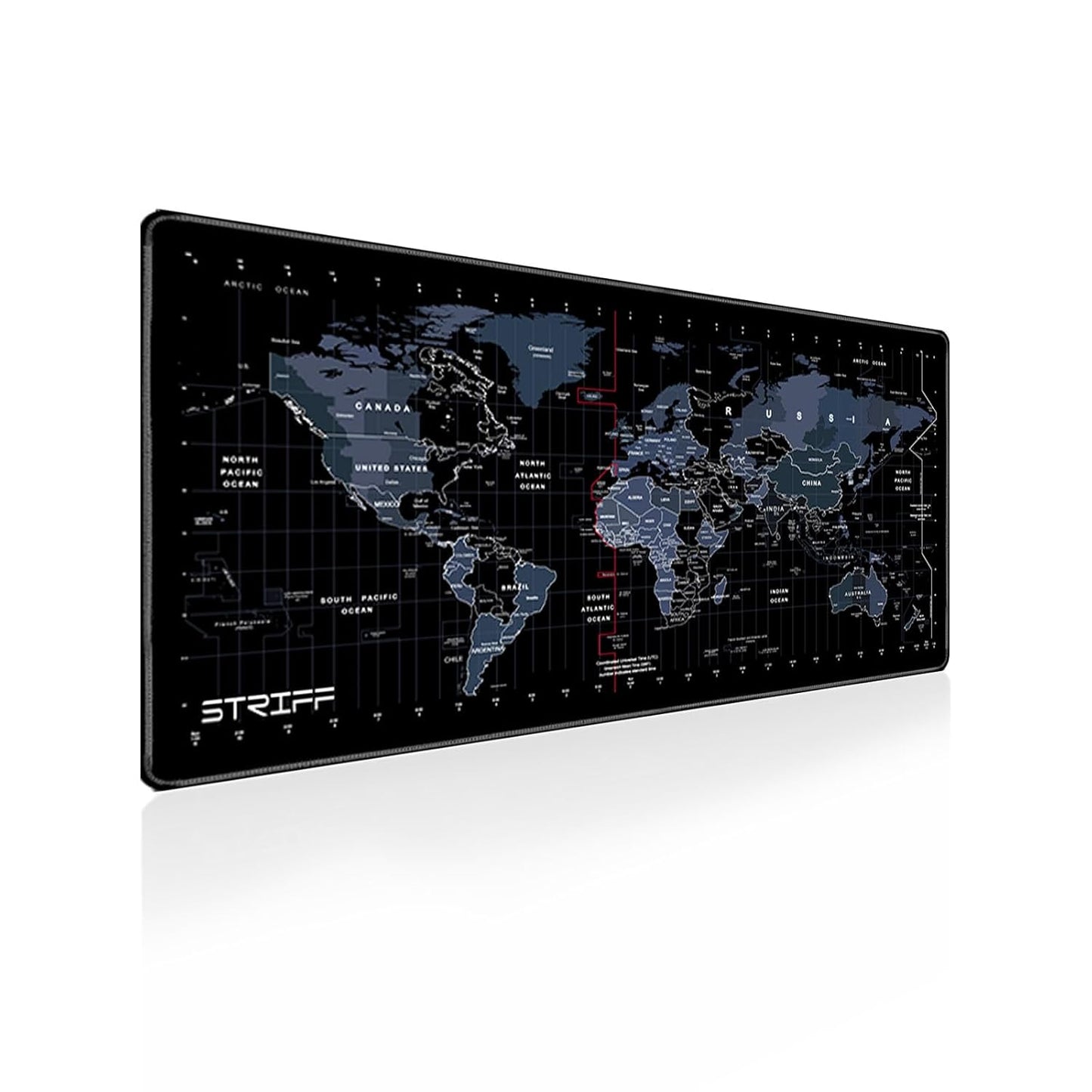 STRIFF World Map Extended Size (800 mm x 300 mm x 2 mm) Gaming Mouse Pad| Desk M