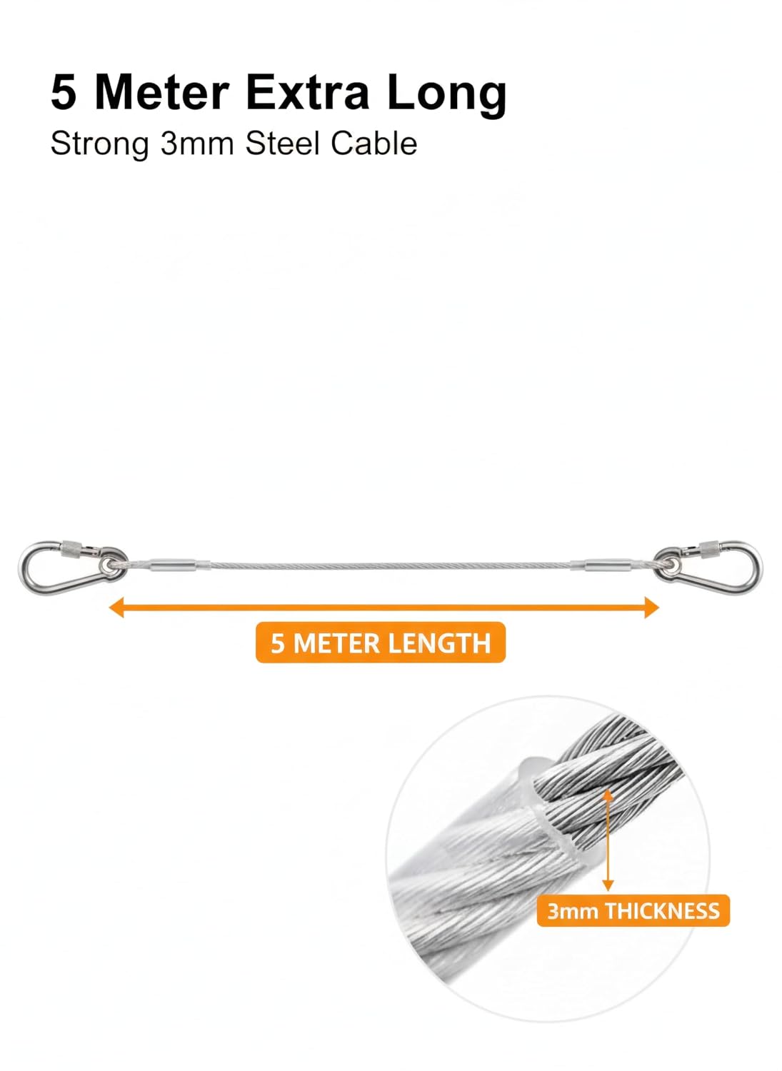 5 MT STEEL WIRE CLOTH ROPE