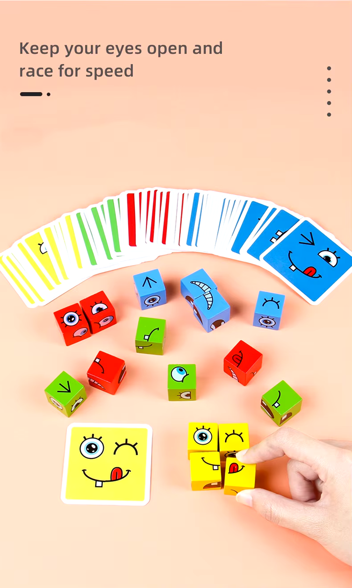 WOOD EXPRESSION CUBE PUZZLE