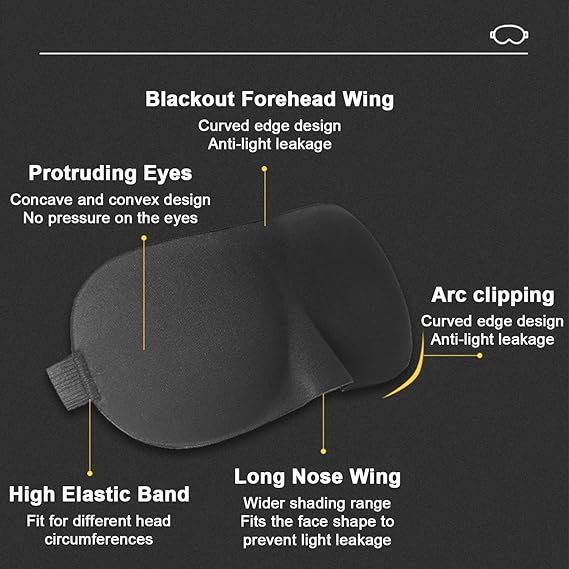 NEW BLACK EYE MASK