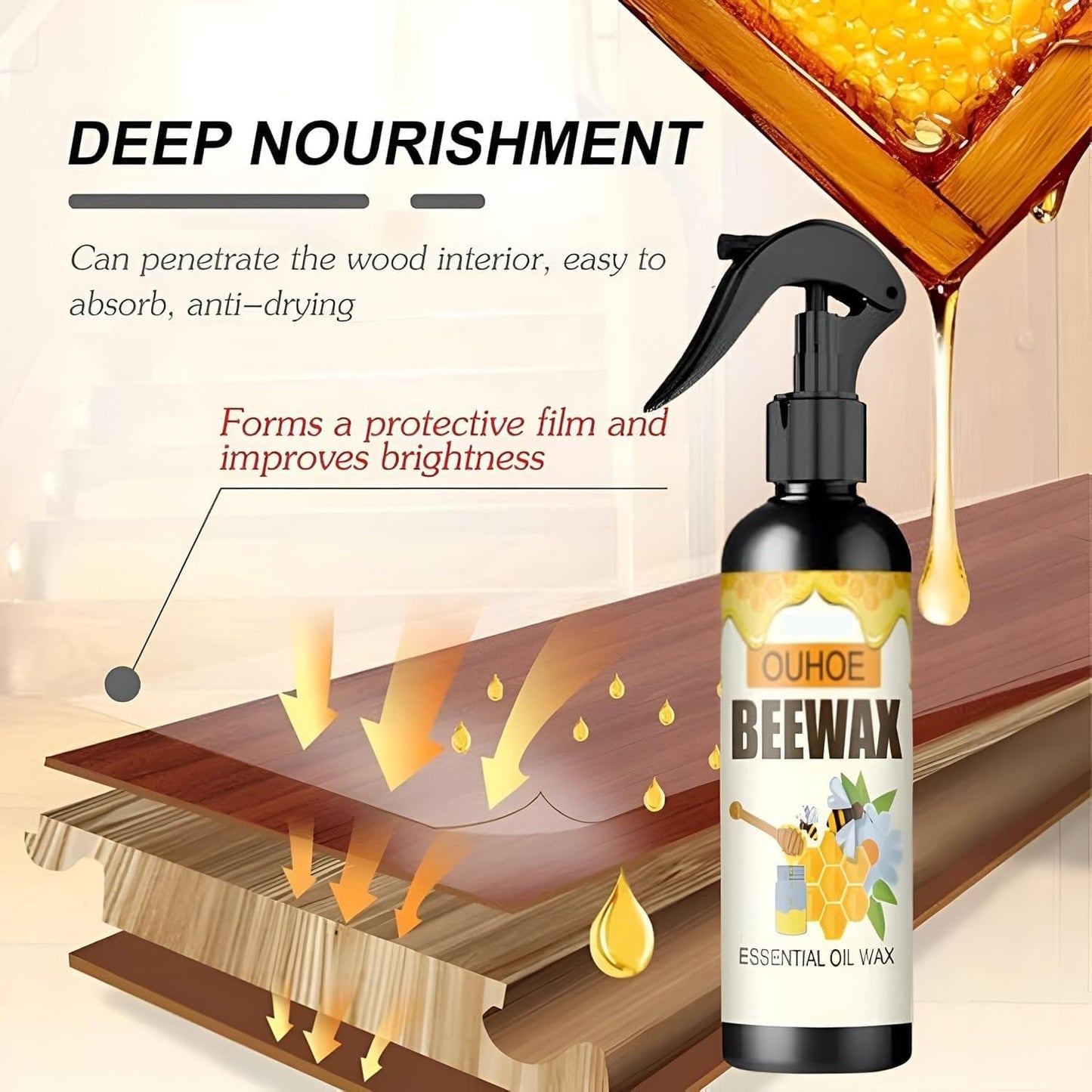 Bee wax Spray Furniture Polish
