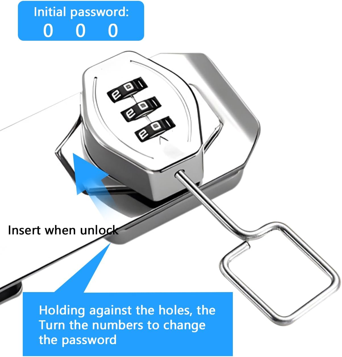 3 Digit Cabinet Lock NUMBER