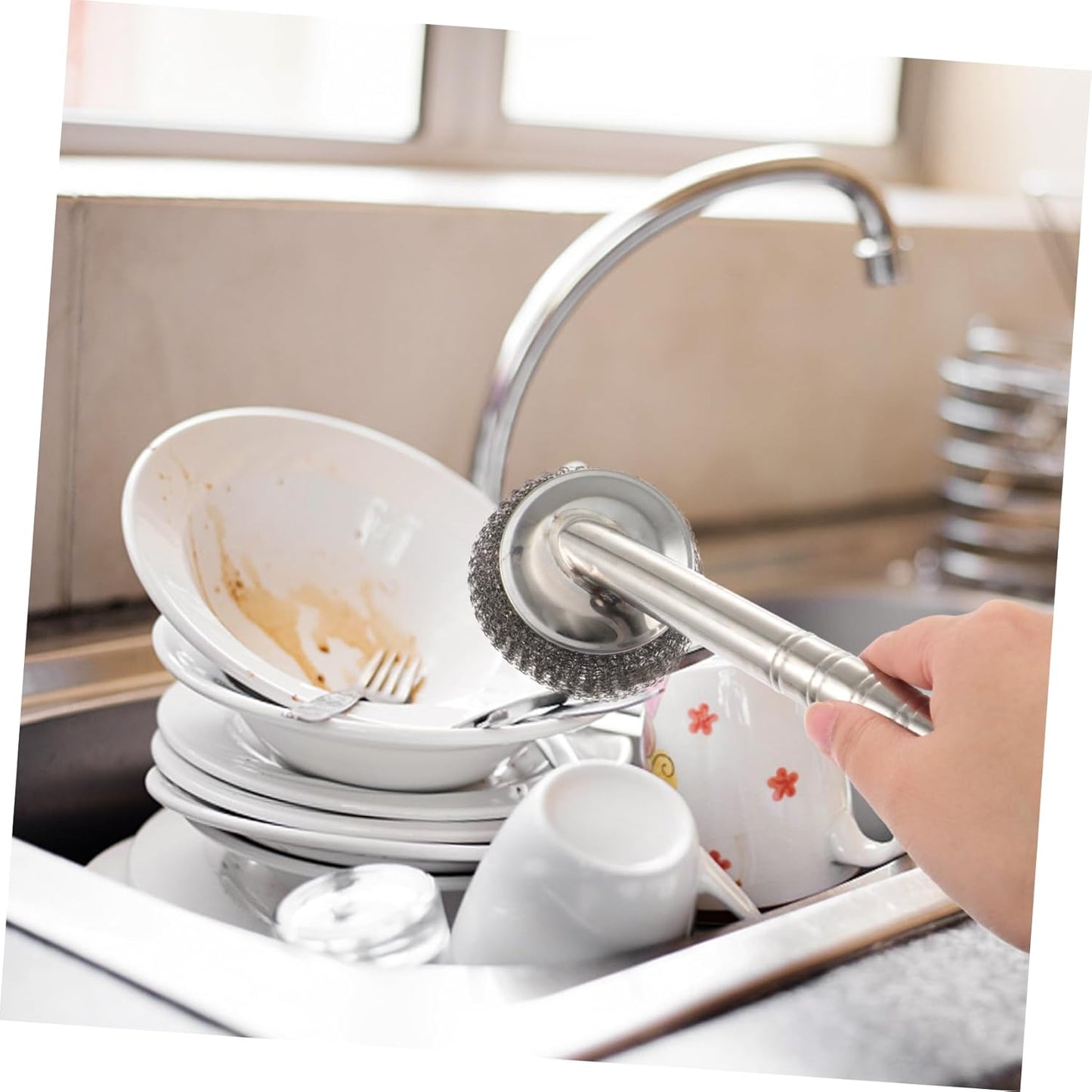 SS TAR DISH CLEANING BRUSH