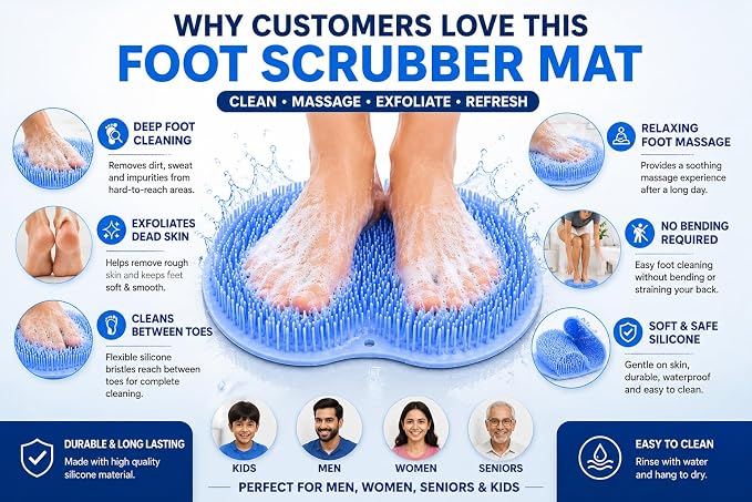 Foot Shower Scrubber