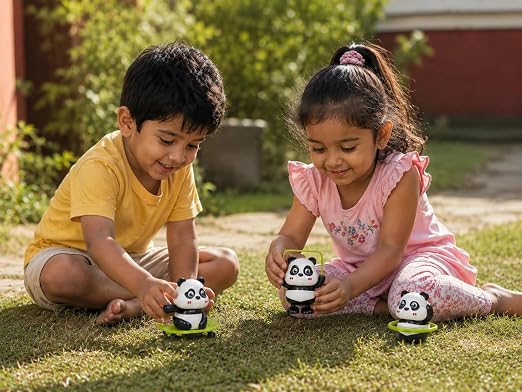 Cute Panda Action Toy Set ( 3 PCS)
