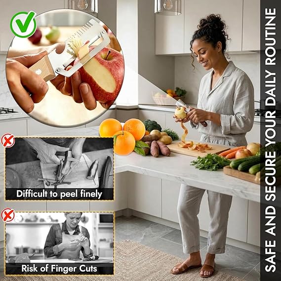 3 IN 1 SS BLADE PEELER