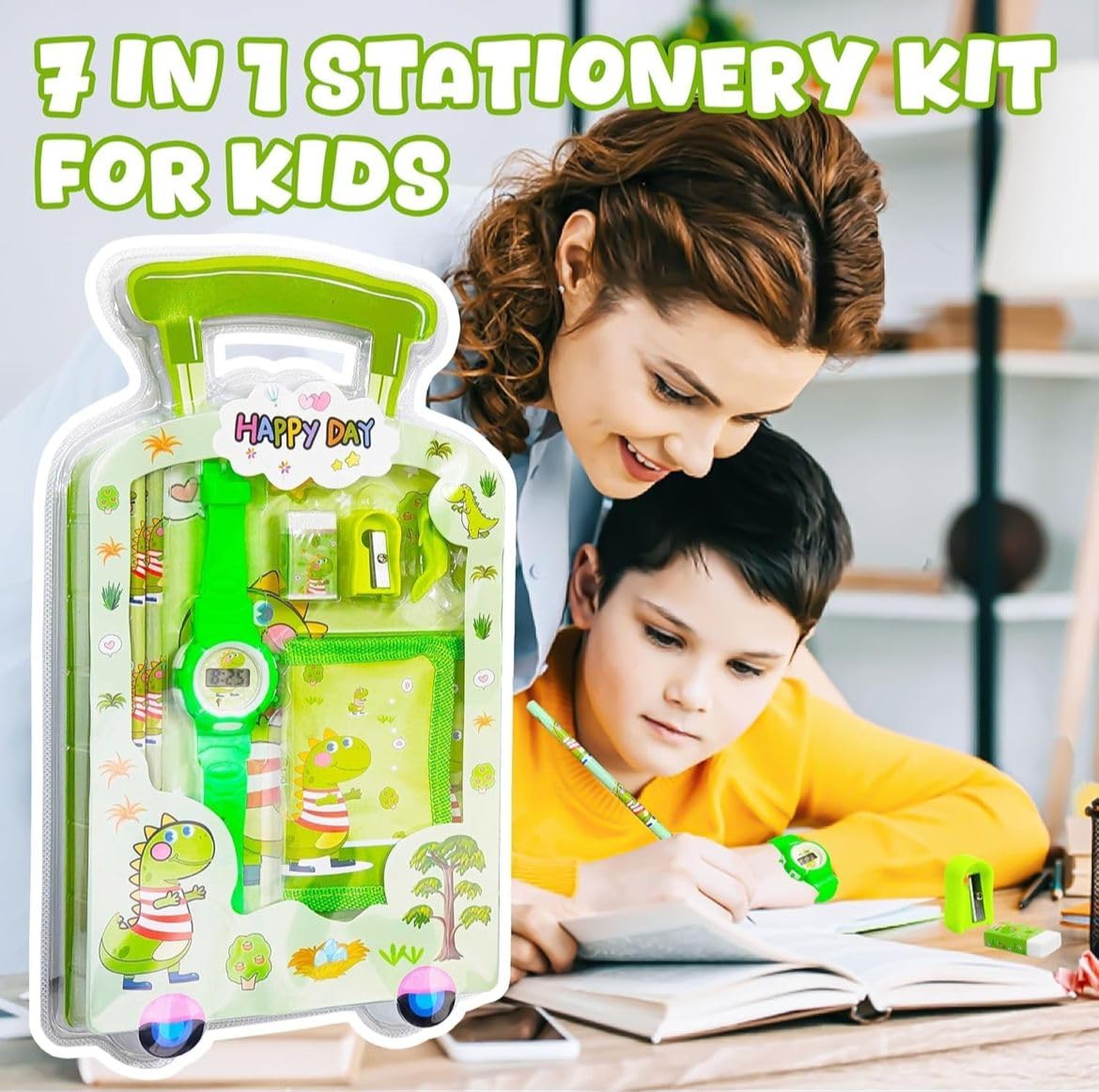 Cute Stationery Gift Set With Wrist Watch