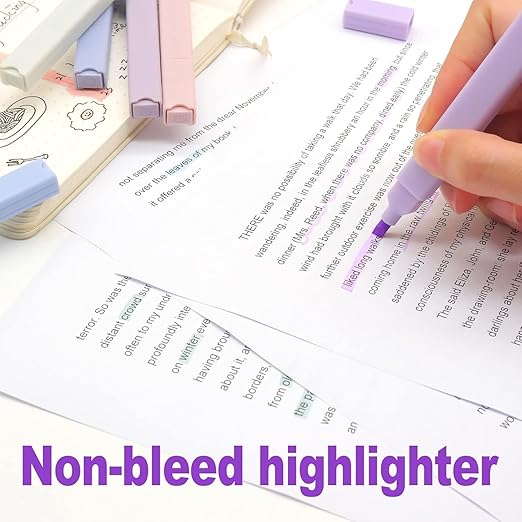 12Pcs Aesthetic Cute Highlighters