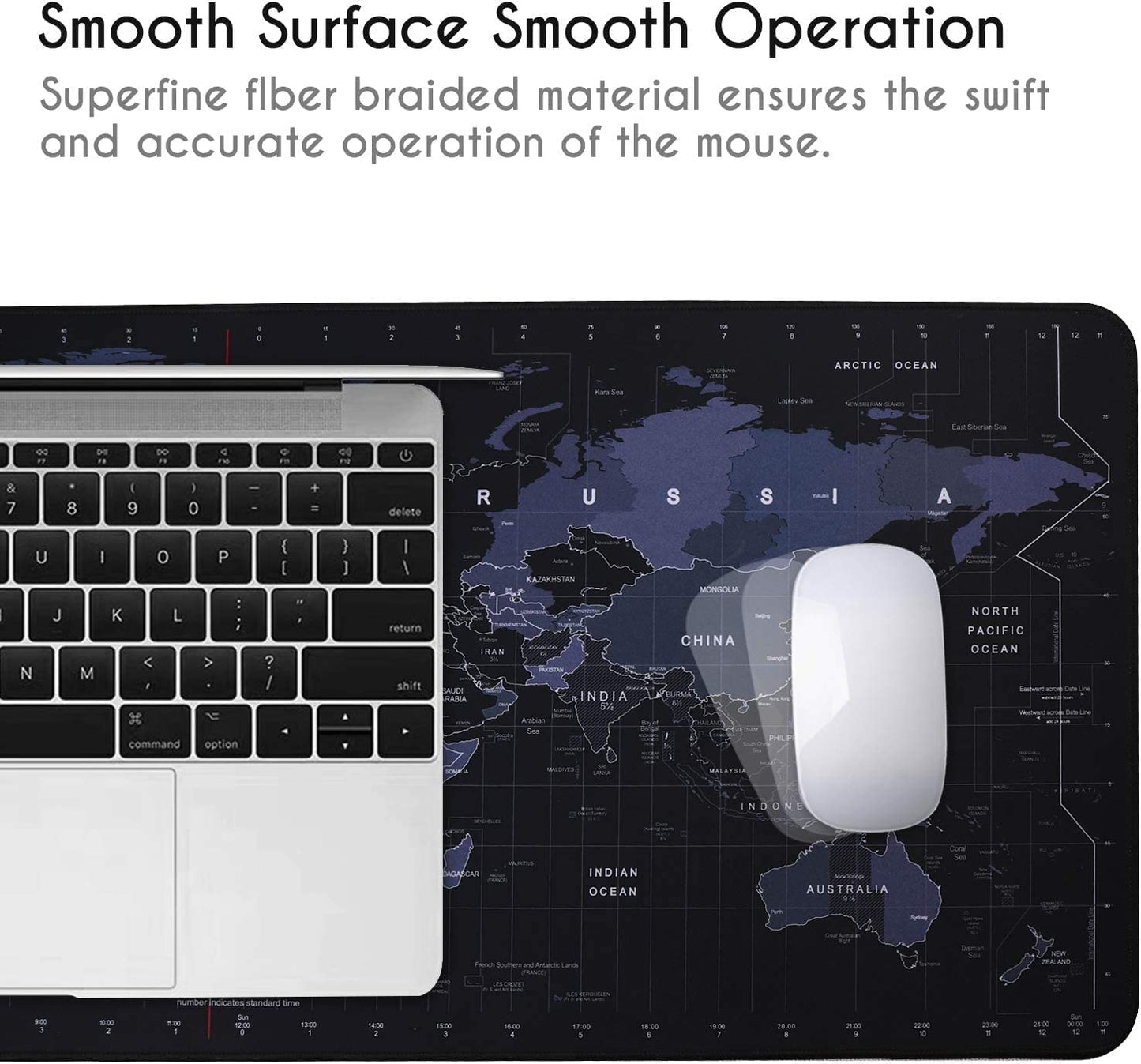 World Map Keyboard Mat