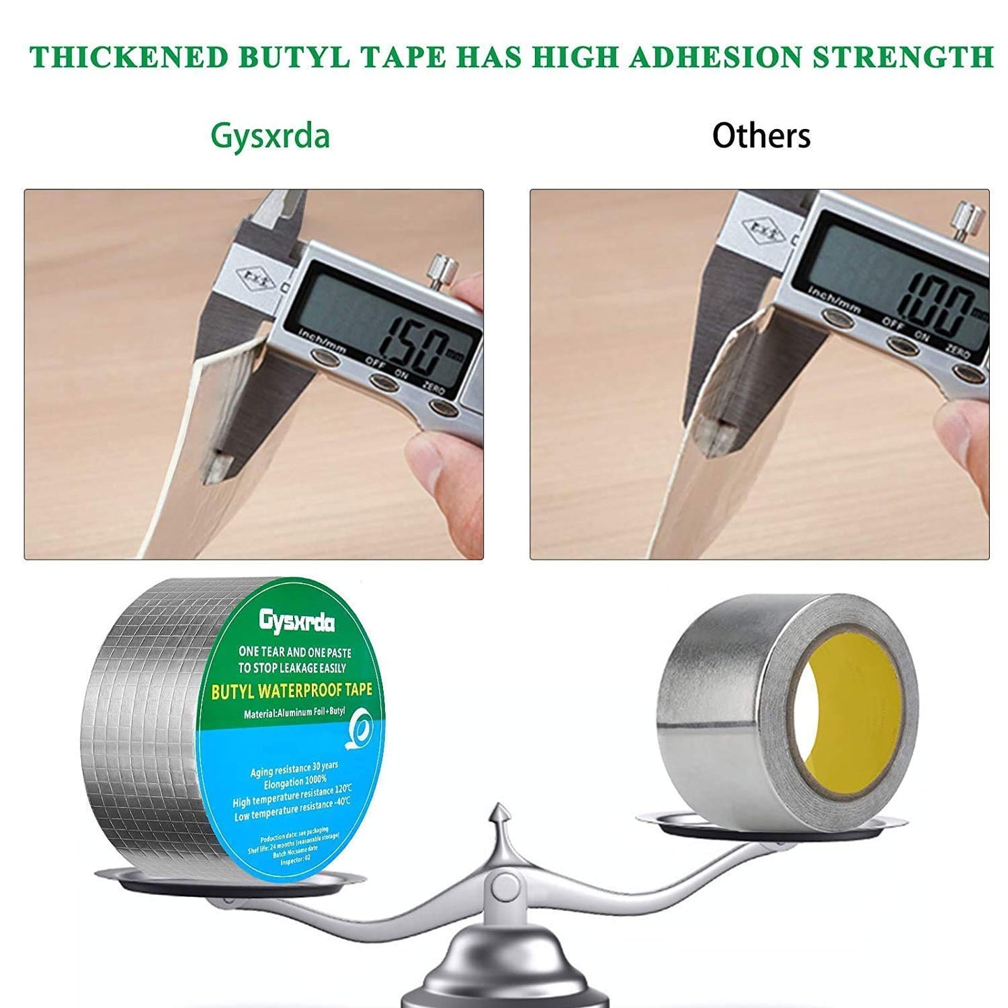 HEAVY ALUMINIUM SILVER TAPE (5 MT)