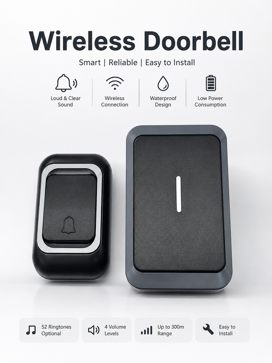 WIRLESS DOOR BELL ( GREY LINE )