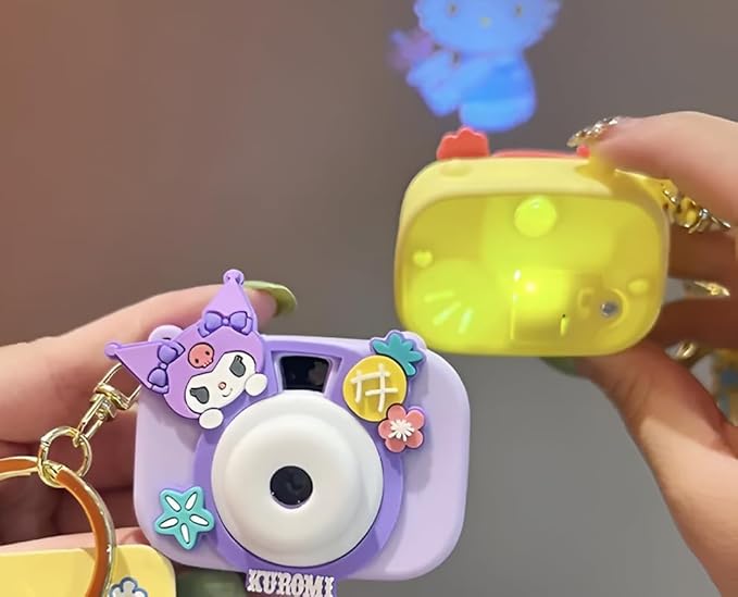 Cartoon Projection Camera Keychain