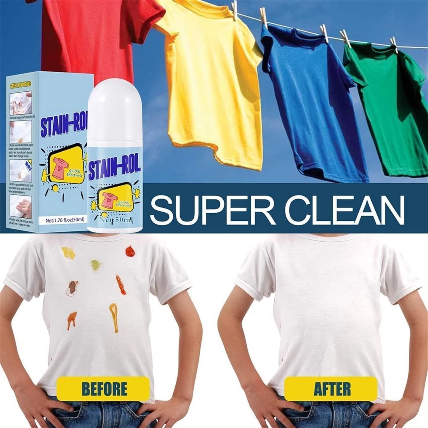 STAIN REMOVER ROLLER
