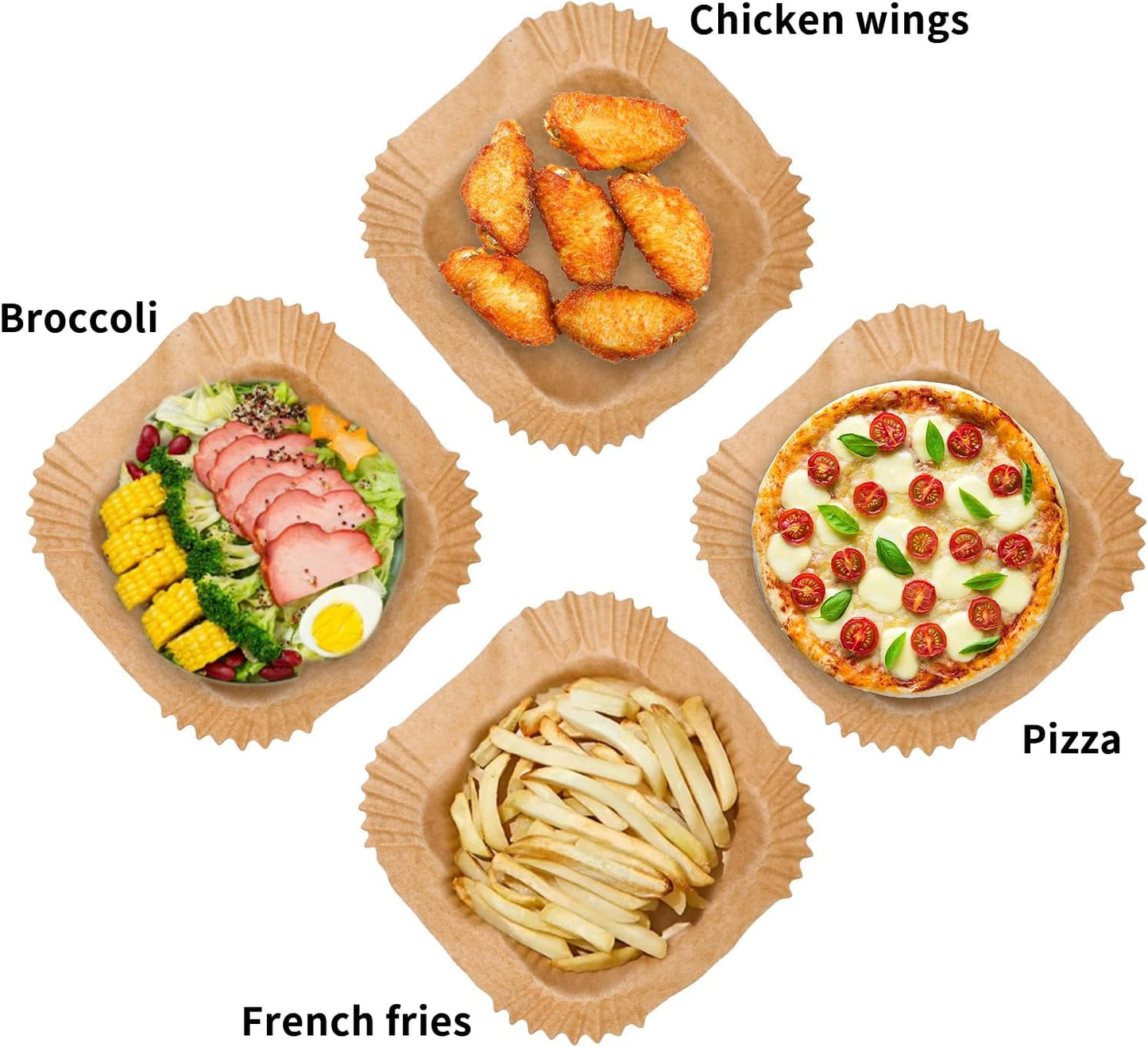 Air Fryer Paper Sheets (92-100  PCS)