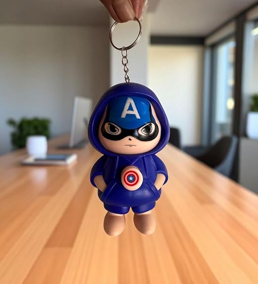 Captain America Face Changing Keychain