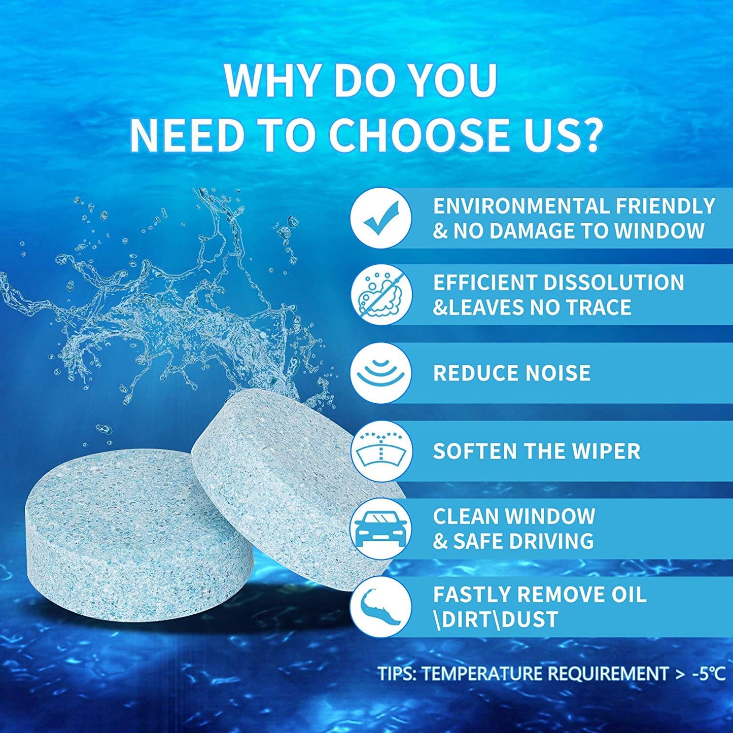 Car Glass Cleaner Tablet (1 PCS)