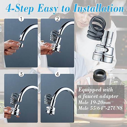 Expandable switch Kitchen Faucet