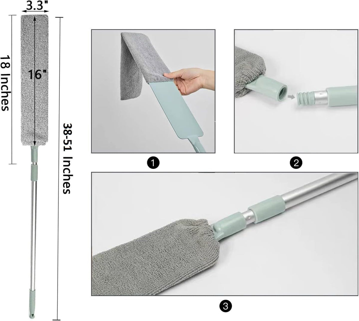 Gap Dust Cleaner microfiber mop