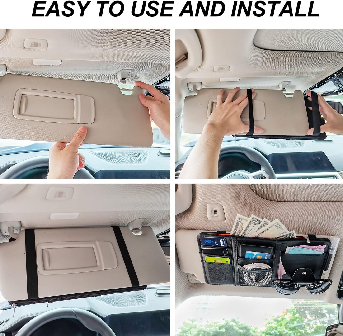 Car Sun Visor Organizer