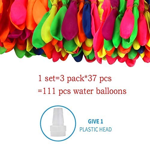 Water Balloons for Holi - Multicolour (Pack of 3(111 Balloons) )