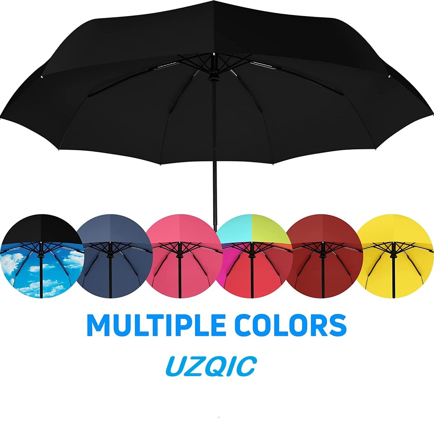 AUTOMATIC OPEN CLOSE UMBRELLA BLACK
