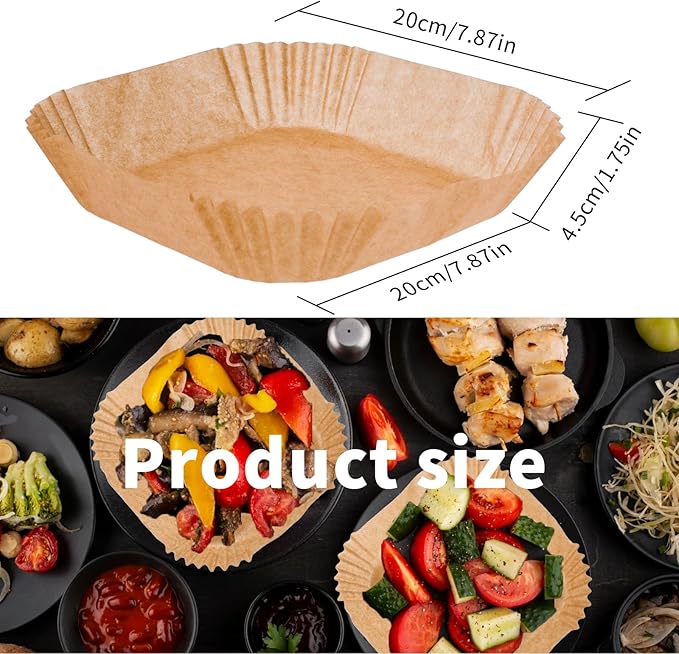 Air Fryer Paper Sheets (92-100  PCS)