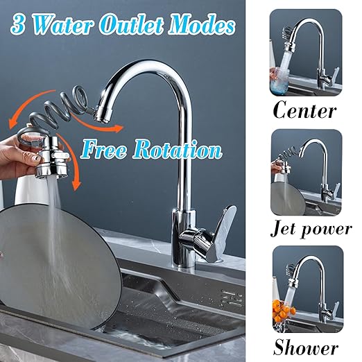 Expandable switch Kitchen Faucet