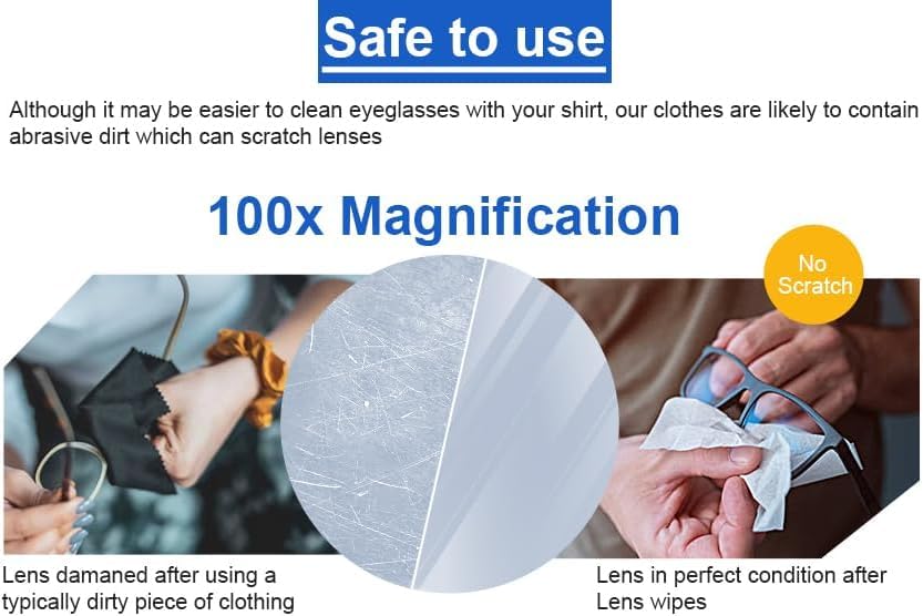 Lens Cleaning Wipes ANTI FOG WIPES(100 PCS)