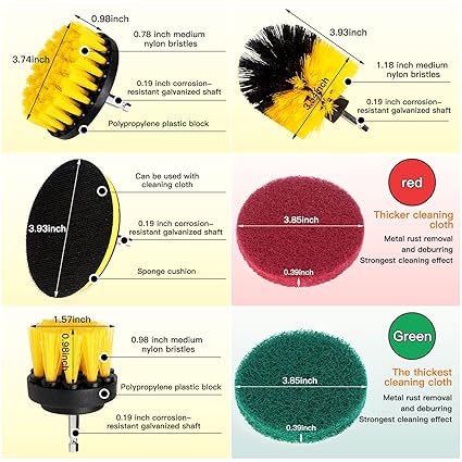 8 Pcs Scrub Pads
