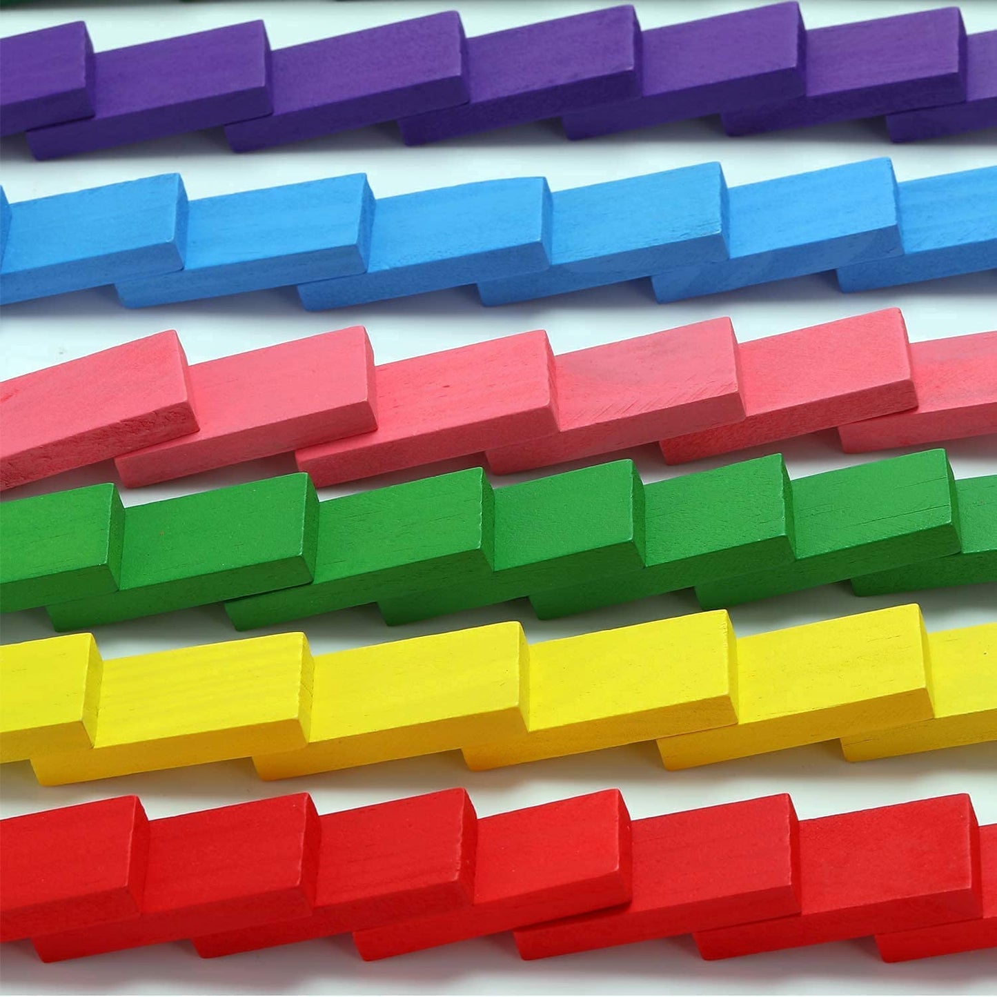 Colorful Wooden Domino Block Set 72 PCS